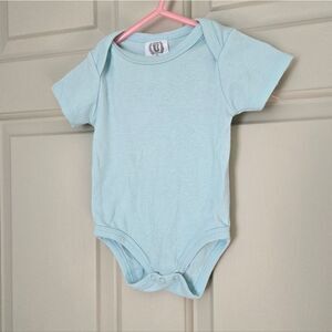 10/$10 Light Blue Short Sleeve Baby Onesie